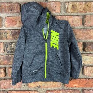 Nike Hoodie Zip-up Boys Size 24 Months - Gray